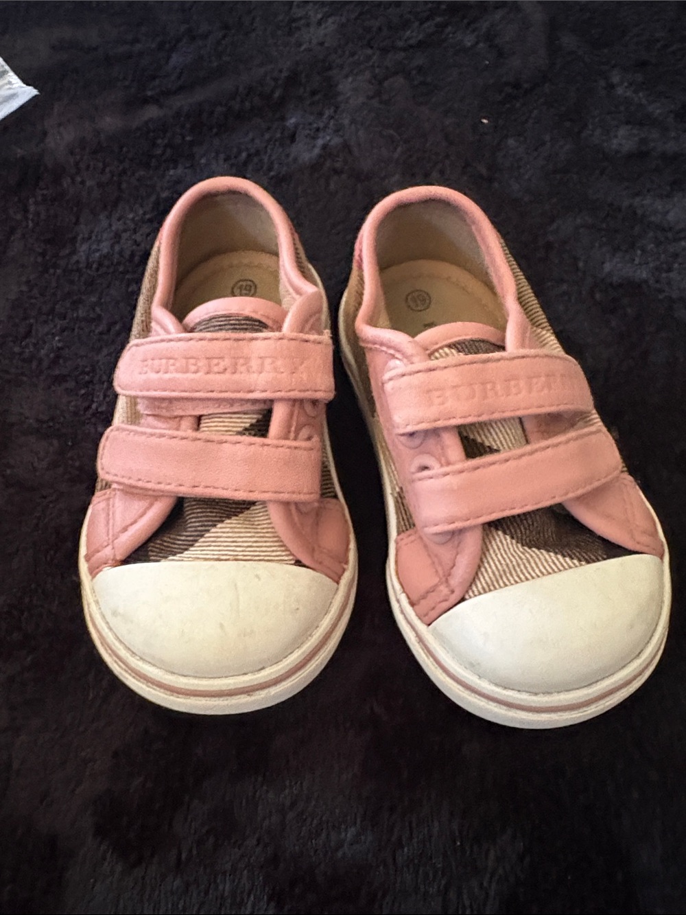 Pink Burberry size 19 6-12 month old baby